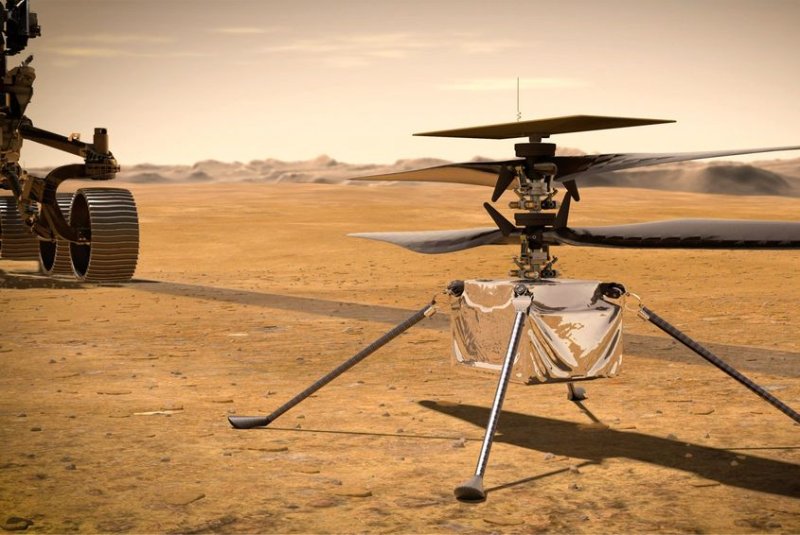 The Mars helicopter Ingenuity now has flown more than 42,369 feet across the surface of Mars. The highest altitude it has reached is a little less than 60 feet above the surface of the Red Planet. Illustration courtesy of NASA