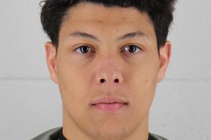 Jackson Mahomes is shown in a mugshot taken on Wednesday in Olathe, Kan. Photo courtesy of the Johnson County Sheriff's Office