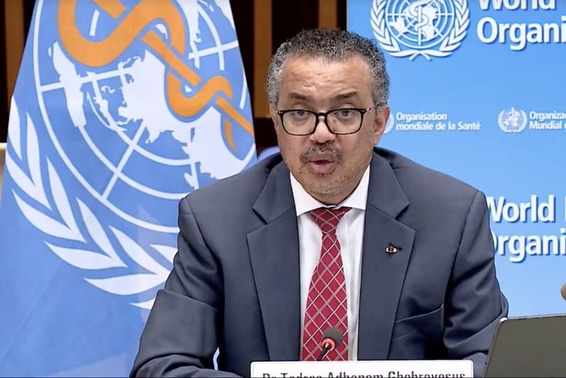 World Health Organization Director General Tedros Adhanom Ghebreyesus. The WHO and the ILO Wednesday called for more action to address workplace mental health. They said 12 billion workdays and $1 trillion a year in the global economy are lost due to mental health issues worldwide. Photo courtesy of World Health Organization