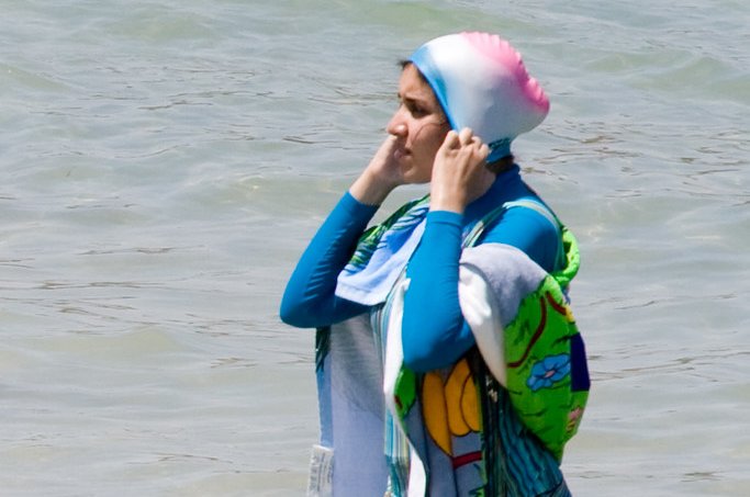 The city of Grenoble, in France, this week voted to allow the wearing of burqinis, as pictured, in public pools this summer. Photo by Giorgio Montersino/Flickr