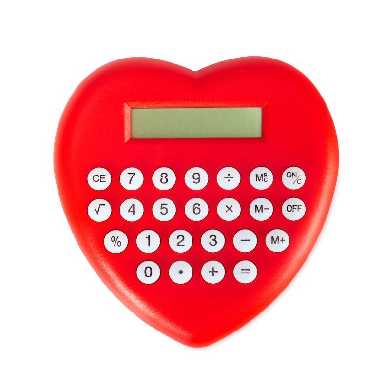 A heart-shaped calculator might have helped Ram Baran correctly answer Lovely Singh's math question. Photo by Antonio Gravante/Shutterstock