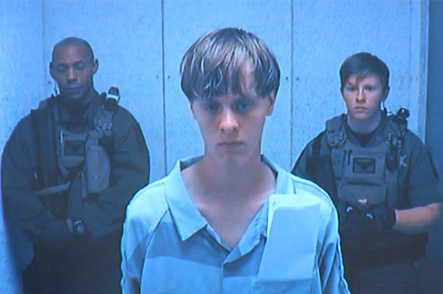Dylann Roof, the defendant in the mass shooting that left nine dead at a historic Charleston, South Carolina, church appears before a judge on June 19, 2015. His desire to have his fate decided by a judge was rejected by federal proseutors. File/Pool/UPI