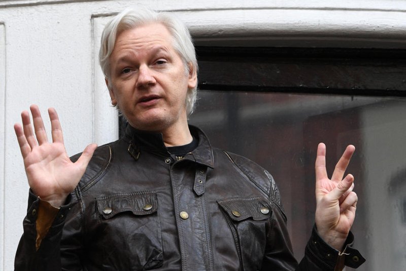 Julian Assange is wanted in the United States on espionage charges for publishing leaked documents. A British court issued an order for his extradition to the United States on Wednesday.&nbsp;File Photo by Facundo Arrizabalaga/EPA-EFE/
