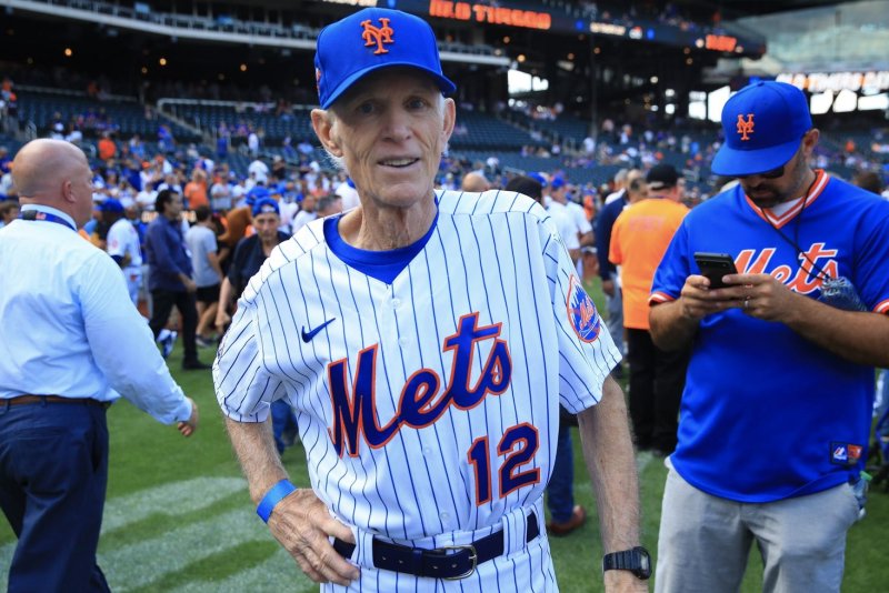 Former New York Mets catcher John Stearns, who died Thursday, participated in Old Timer's Day on Aug. 27, at Citi Field in Queens, N.Y. Photo courtesy of the New York Mets