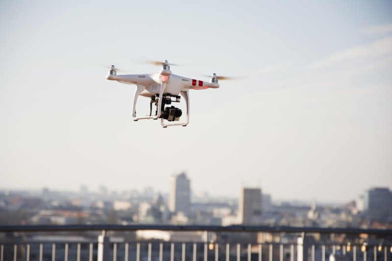 A New Jersey student built a quadcopter drone that broke the Guinness World Record for ascent speed. Photo by Newnow/Shutterstock