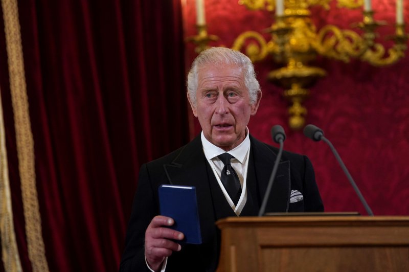 King Charles III is formally proclaimed monarch during the Accession Council at St James's Palace in London on Saturday. Charles automatically became King on the death of his mother, but the Accession Council confirms his role. Photo courtesy of The Royal Family