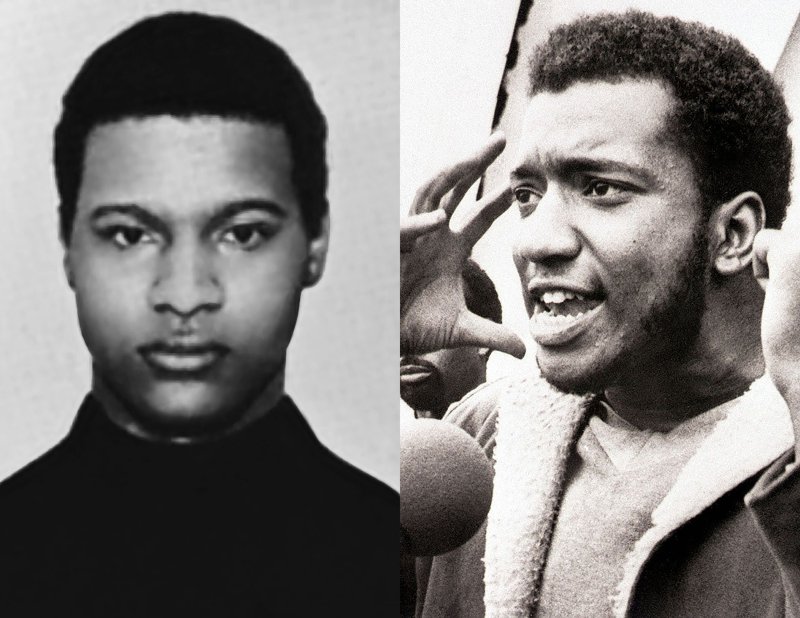 On December 4, 1969, Chicago police killed two members of the Black Panthers -- Mark Clark (L) and Fred Hampton -- in what officials described as a gun fight. File Photos courtesy of Wikimedia; UPI