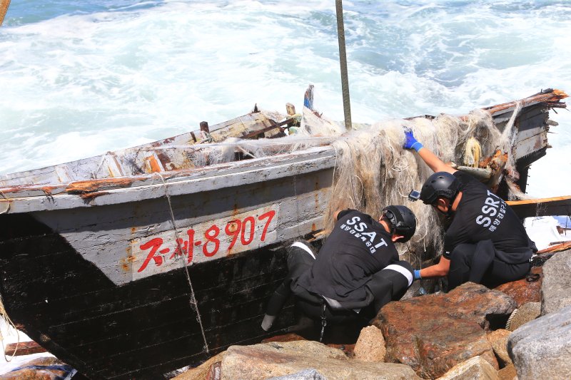 North Korean wooden boat found off South Korea's eastern coast