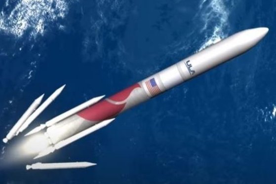 United Launch Alliance plans to launch its first, new Vulcan rocket -- as shown in an artist rendering here -- in the first half of 2021. Image courtesy of United Launch Alliance