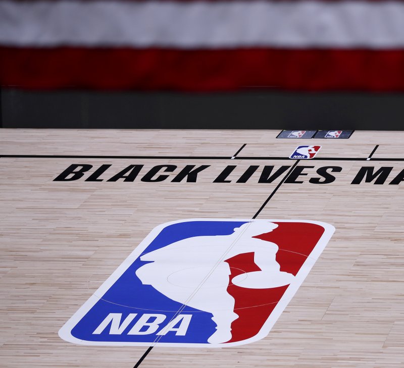 The court remained empty Thursday inside HP Field House at the ESPN Wide World of Sports Complex near Orlando, Fla., after the NBA postponed games&nbsp; for another day in response to protests over the police shooting of 29-year-old Jacob Blake. Photo by John G. Mabanglo/EPA-EFE