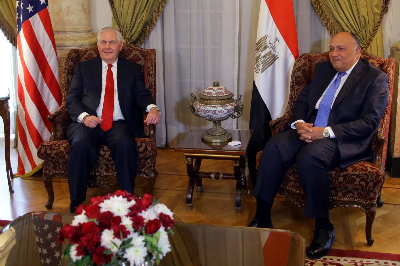 Tillerson in Egypt: U.S. committed to Middle East peace process