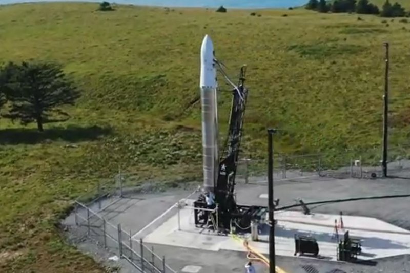 Astra Space readies the Rocket 3.3 for launch from Alaska. Photo courtesy of Astra Space