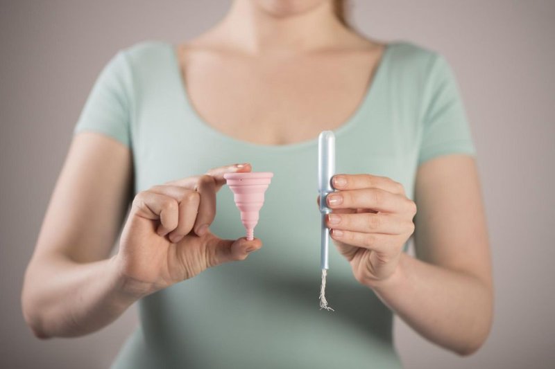 Doctors suggest coping with the tampon shortage by exploring reusable menstrual products, such as a menstrual cup (L) or period underwear. Photo courtesy of Pixabay