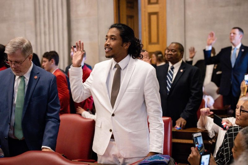 Tennessee state Rep. Justin Jones, D-Nashville, who was expelled after joining a protest on the House floor following a school shooting, said Tuesday that Democrats were being silenced in a special session of the legislature called to address gun violence. File Photo courtesy of Justin Jones/Facebook