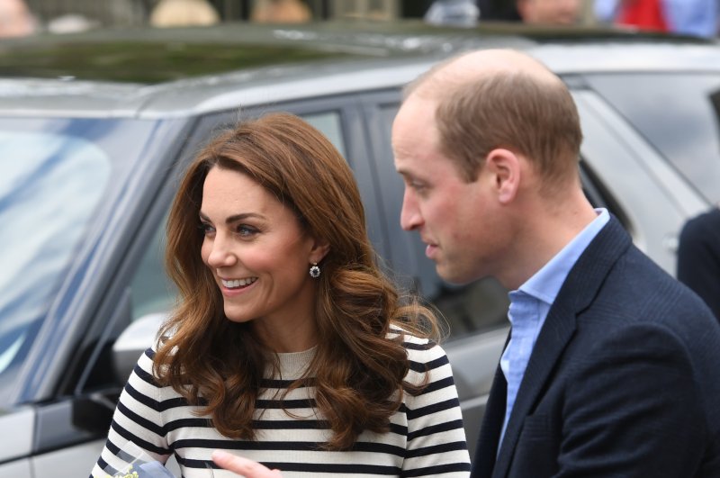Kate Middleton, the Duchess of Cambridge, and her husband William, the Duke of Cambridge. Middleton is in self-isolation after prolonged contact with someone infected with COVID-19. File photo by Facundo Arrizabalaga/EPA-EFE