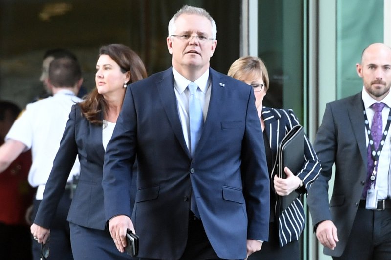 New Australian Prime Minister Scott Morrison selected his cabinet on Sunday after winning a three-way leadership battle on Friday. Photo by Sam Mooy/EPA ZEALAND OUT