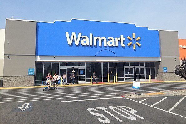 A Walmart is shown in Modesto, Calif. The FTC sued Walmart Tuesday, alleging its money transfer allowed customers to be fleeced of more than $197 million from 2013-2018. File Photo by Taurus Emerald/<a href="https://commons.wikimedia.org/wiki/File:Walmart_Modesto,_California.jpg" target="_blank">Wikimedia Commons</a>