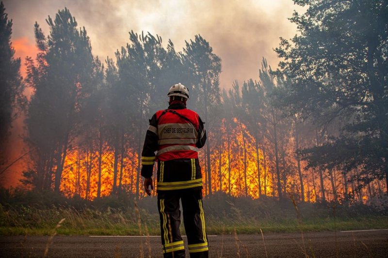 Historic heatwave sparks wildfires in Europe