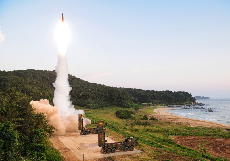 South Korea tested a new ballistic missile, dubbed the Hyunmoo-4 in local media, in March, according to local press reports. File Photo courtesy of Republic of Korea Ministry of Defense