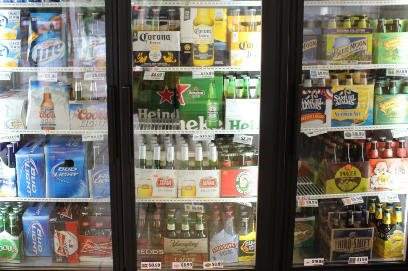 Various brands of beer at a convenience store. (File/UPI/Billie Jean Shaw)