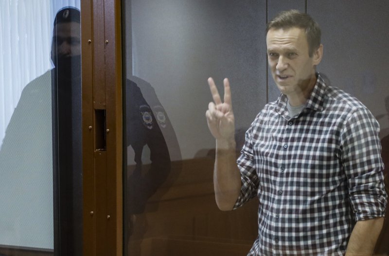 The European Union on Monday sanctioned eight Russians linked to the poisoning of Russian opposition leader Alexei Navalny in August of 2020. File Photo by Yuri Kochetkov/EPA-EFE