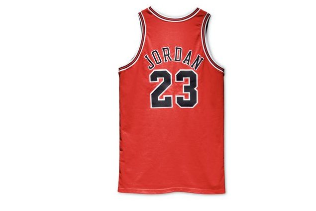 A Michael Jordan from the 1997-98 Chicago Bulls postseason will by auctioned next month at Sotheby's auction house. Photo courtesy of Sotheby's