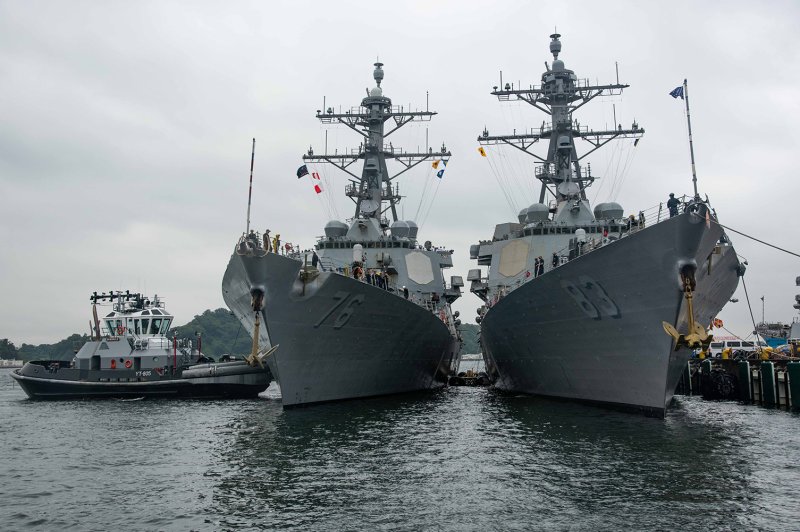 U.S. Navy Sec. Carlos Del Toro has announced that a future Arleigh Burke-class destroyer, like these seen in Yokosuka, Japan, in 2021, will be named after Medal of Honor winner Capt. Thomas Gunning Kelley. U.S. Navy photo by Ryo Isobe
