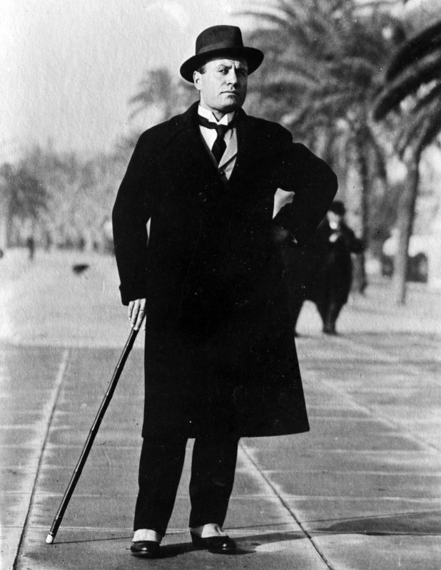Portrait of a dapper looking Benito Mussolini ca. 1920s. File Photo by Library of Congress/UPI