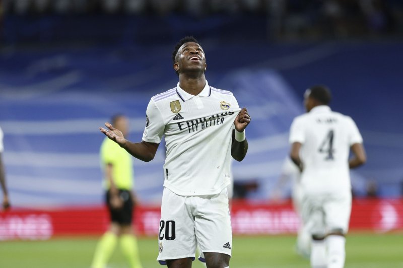 Real Madrid striker Vinicius Jr. continues to be subjected to racism during games in Spain's La Liga. Photo by Rodrigo Jimenez/EPA-EFE