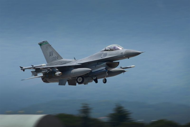 The F-16s and airmen from the 176th Fighter Squadron, Wisconsin Air National Guard are scheduled to arrive at Kunsan Air Base this month for a four-month rotation. File Photo by U.S. Air Force Senior Airman Matthew Lotz