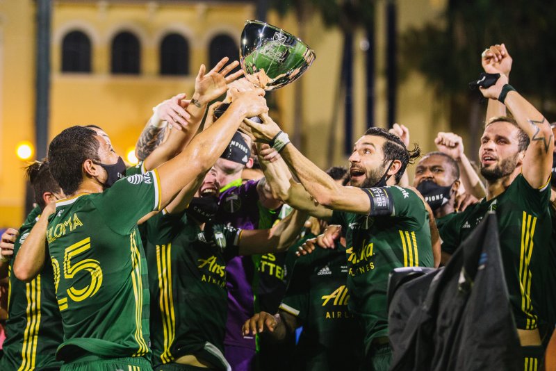 The Portland Timbers won last year's MLS is Back Tournament after the league stopped its season due to the pandemic, while this season is delayed by three weeks before a April 3 start. Photo courtesy of Jared Martinez/Matt Stith/Devin L'Amoreaux/MLS