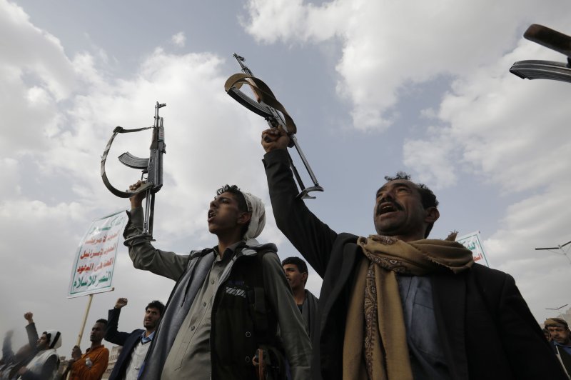 Human Rights Watch on Wednesday said that Houthi rebels have "indiscriminately" fired on populated areas of Yemen, killing and displacing civilians. File Photo by Yahya Ahrab/EPA-EFE