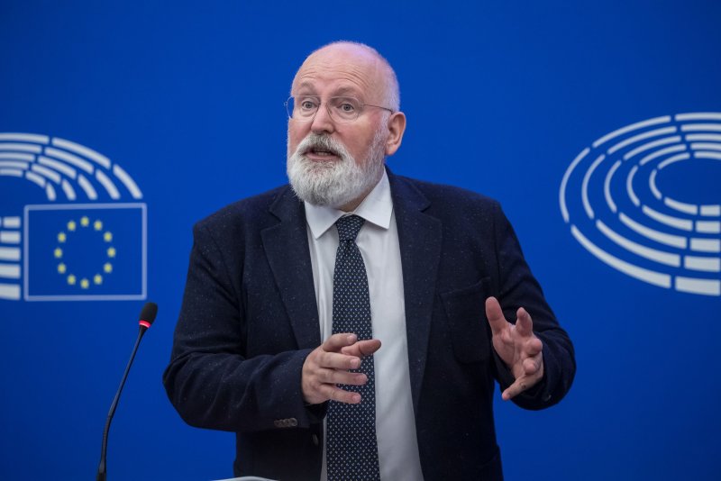 European Commission Vice President Frans Timmermans proposed a fund that would provide millions of dollars in financial aid to help the world's poorest countries deal with the impacts of climate change during negotiations at COP27. File Photo by Christophe Petit Tesson/EPA-EFE