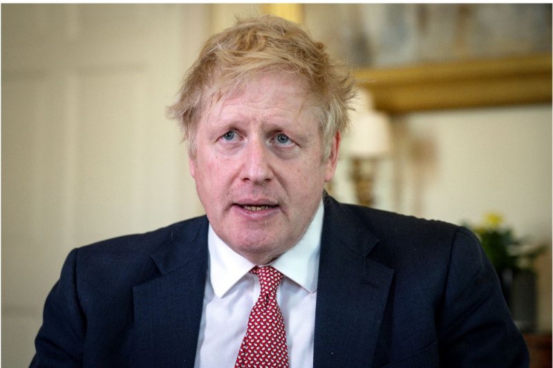 Britain's Prime Minister Boris Johnson thanks the hospital staff in a video message on Easter Sunday in 10 Downing Street in London after being released from the hospital. Photo courtesy EPA/Pippa Fowles/10 Downing street