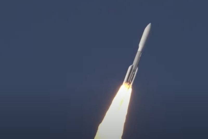 An Atlas V rocket launches the GOES-T weather satellite from Florida on March 1, 2022. Photo courtesy of NASA