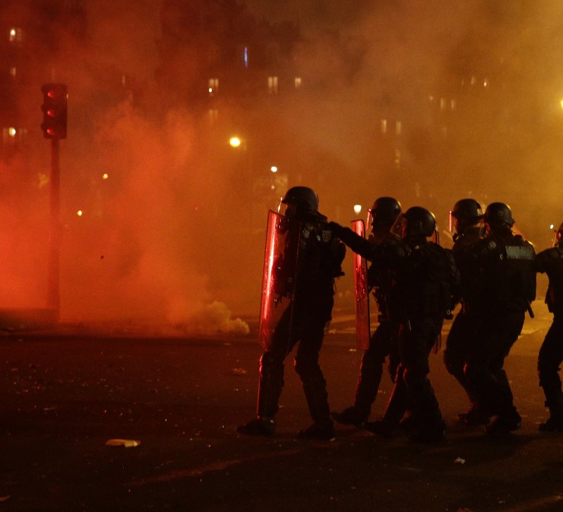 French riot police use teargas on protesters as strike, demonstrations continue