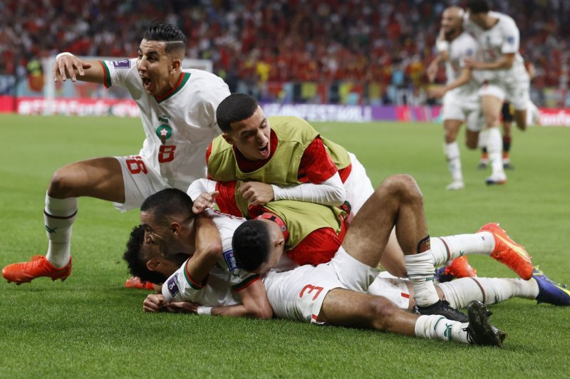 Morocco earned four points through two games at the 2022 World Cup and now leads Group F. Photo by Rungroj Yongrit/EPA-EFE