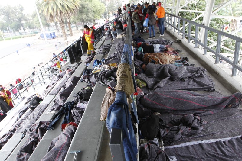Mexico City welcomes migrant caravan with shelter, aid