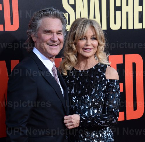 Goldie Hawn and Kurt Russell attend the "Snatched" premiere in Los Angeles