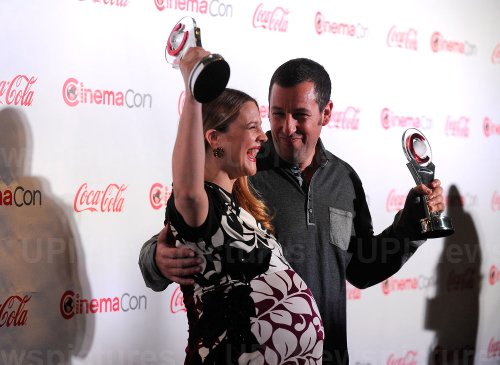 Drew Barrymore and Adam Sandler arrive at the 2014 CinemaCon Awards Ceremony in Las Vegas