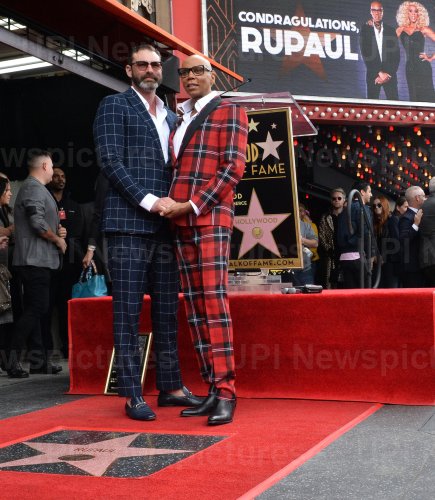 RuPaul honored with star on the Hollywood Walk of Fame in Los Angeles