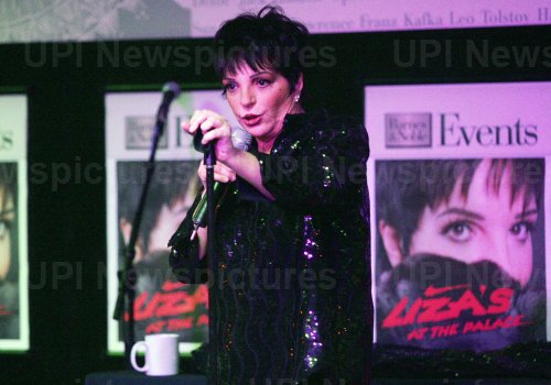 Liza Minnelli performs and signs her CD at Barnes & Noble in New York