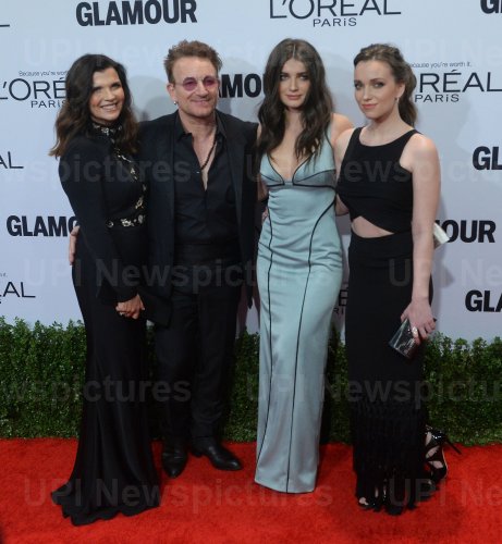 Bono attends the Glamour Women of the Year gala with wife and daughters in Los Angeles